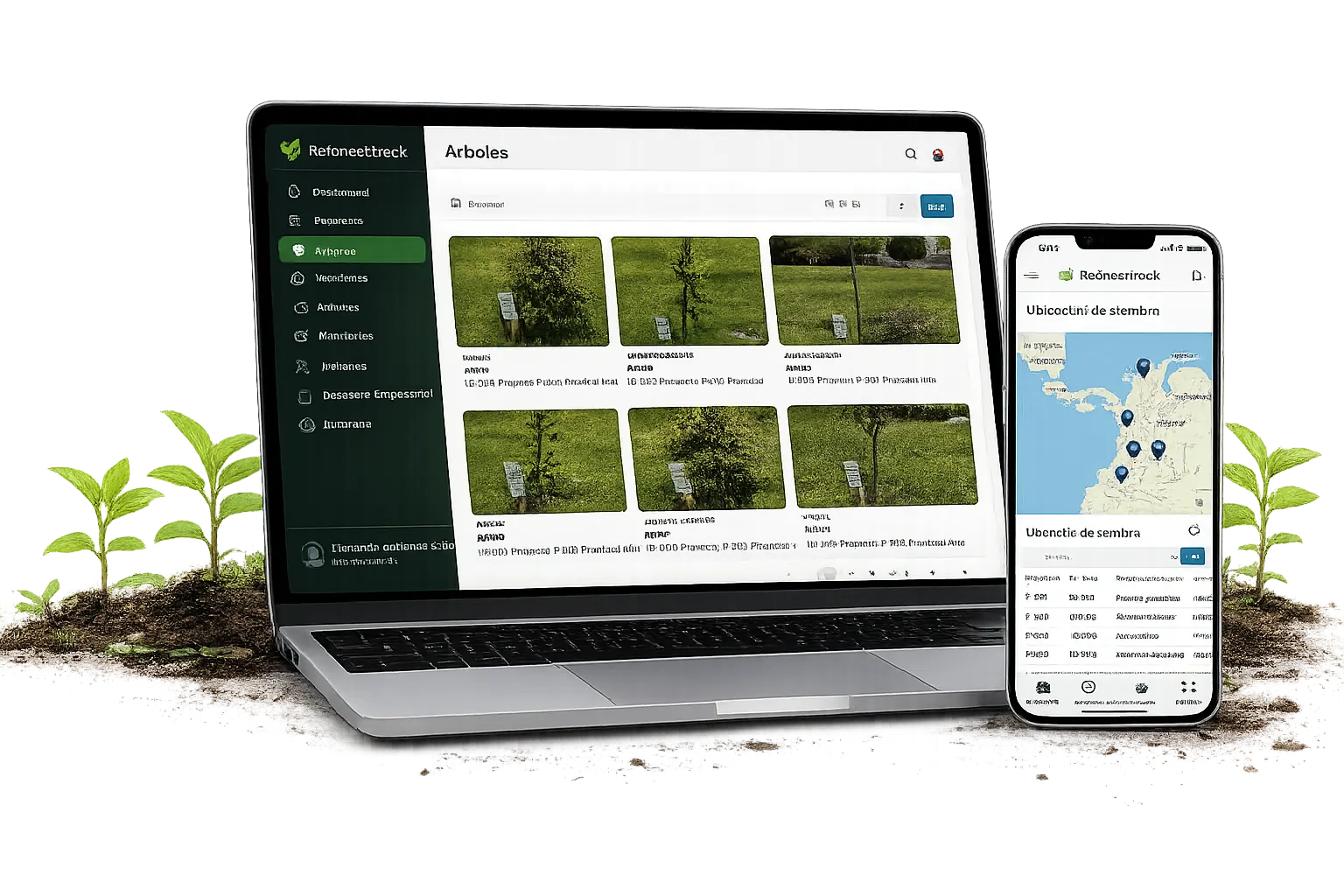 Monitoreo de siembra con ReforestTrack